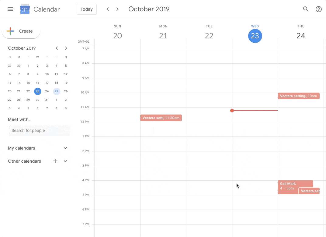 How to change the status of events in Google Calendar from free to